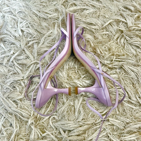Jeffrey Campbell Fluxx Leather Square Toe Strappy Sandals in Lilac size 6.5 - Picture 8 of 12